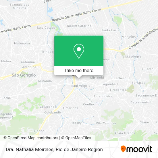Dra. Nathalia Meireles map