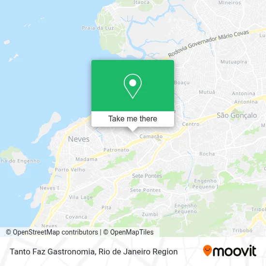 Tanto Faz Gastronomia map