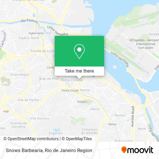 Snows Barbearia map