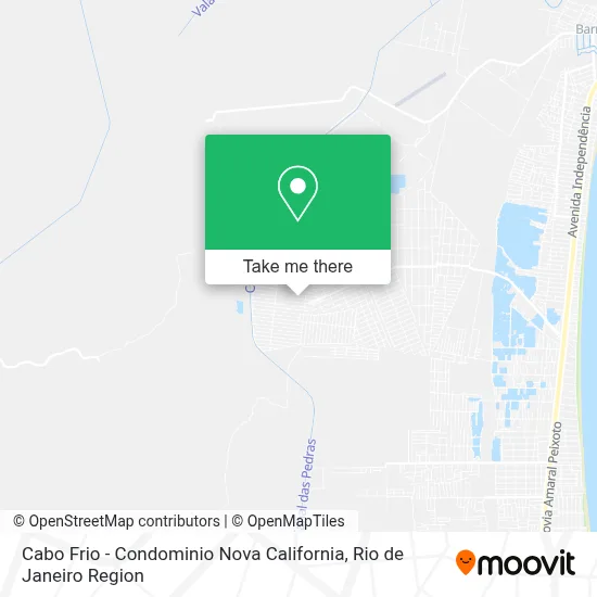 Cabo Frio - Condominio Nova California map