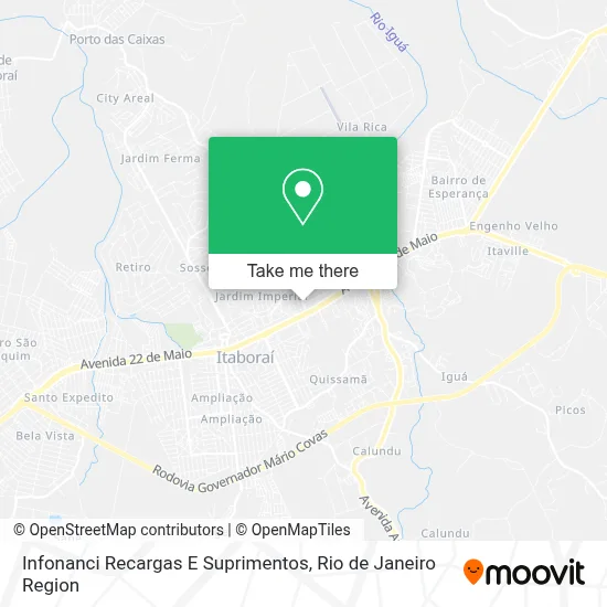 Infonanci Recargas E Suprimentos map