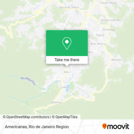 Americanas map