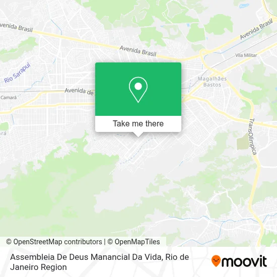 Assembleia De Deus Manancial Da Vida map