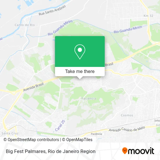 Big Fest Palmares map
