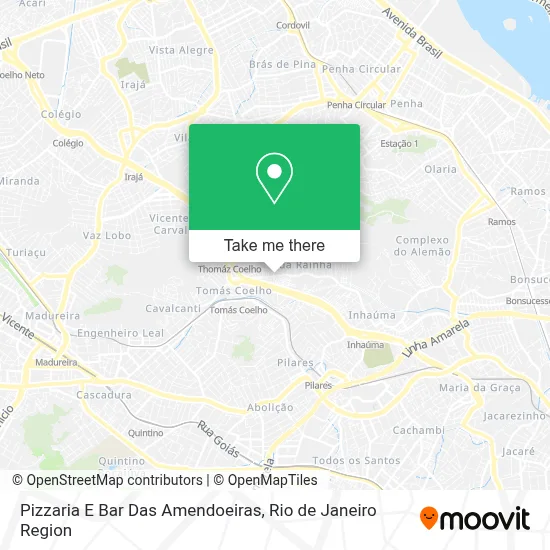 Pizzaria E Bar Das Amendoeiras map