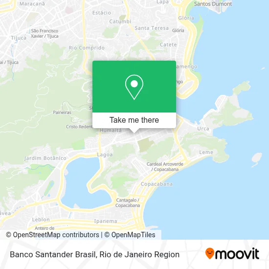 Banco Santander Brasil map