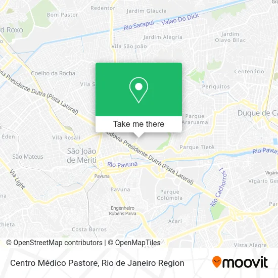 Centro Médico Pastore map