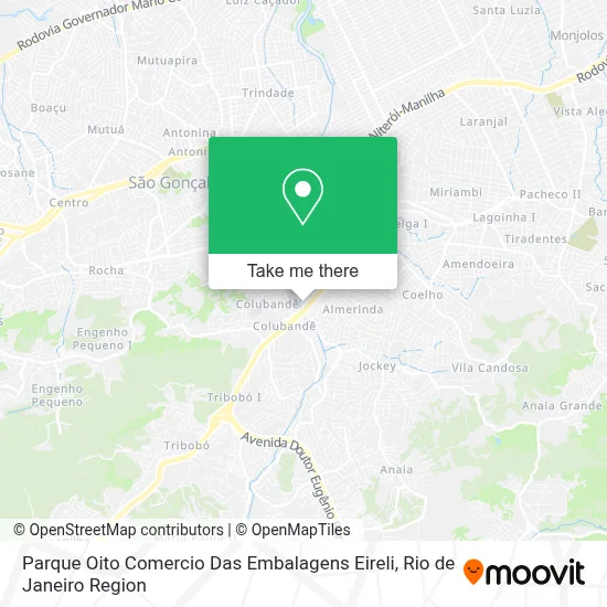Parque Oito Comercio Das Embalagens Eireli map