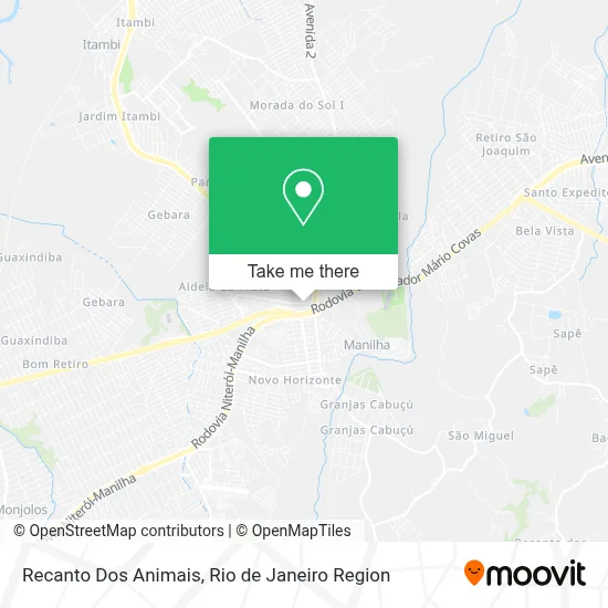 Recanto Dos Animais map