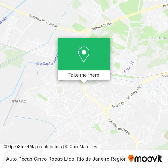 Auto Pecas Cinco Rodas Ltda map