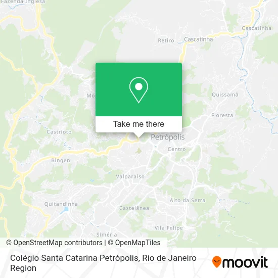 Colégio Santa Catarina Petrópolis map