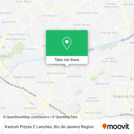 Kadosh Pizzas E Lanches map