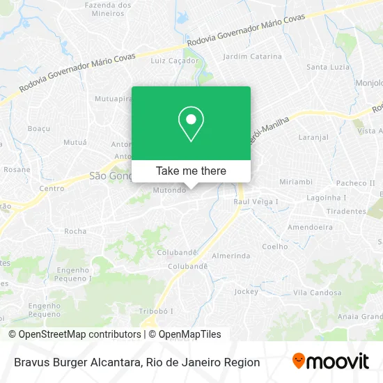 Bravus Burger Alcantara map