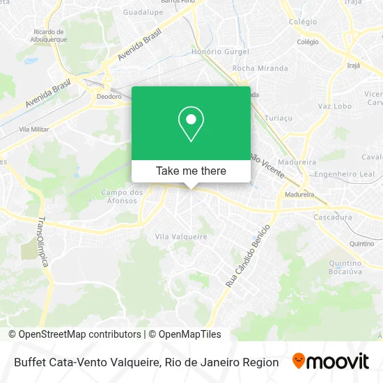 Buffet Cata-Vento Valqueire map
