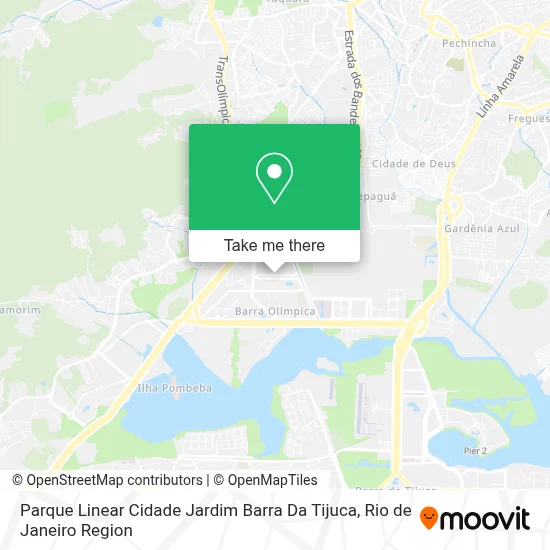 Parque Linear Cidade Jardim Barra Da Tijuca map