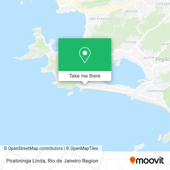 Piratininga Linda map