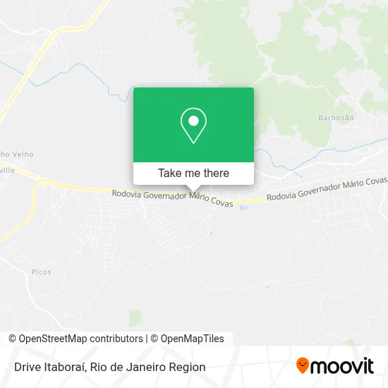 Drive Itaboraí map