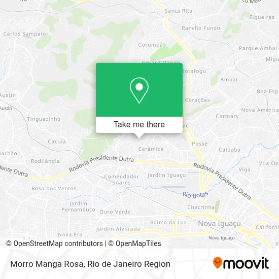 Morro Manga Rosa map
