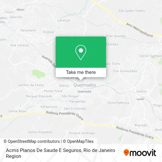 Acms Planos De Saude E Seguros map