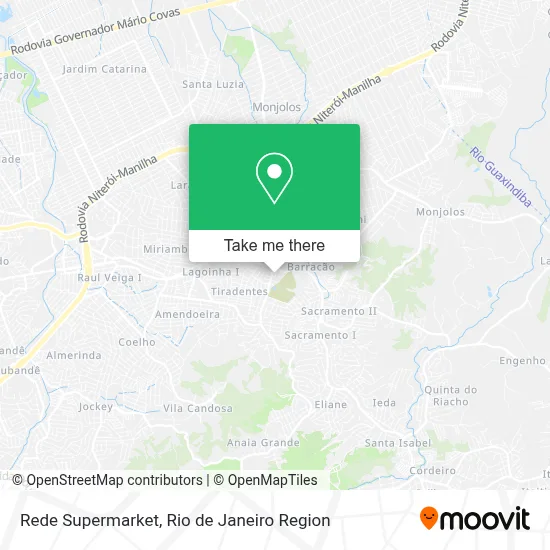 Rede Supermarket map
