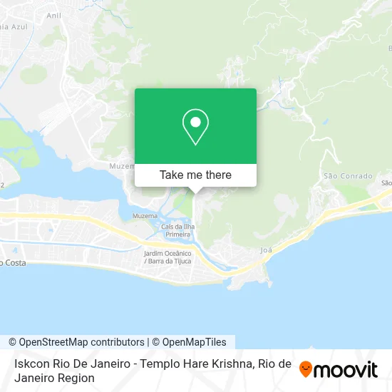 Iskcon Rio De Janeiro - Templo Hare Krishna map