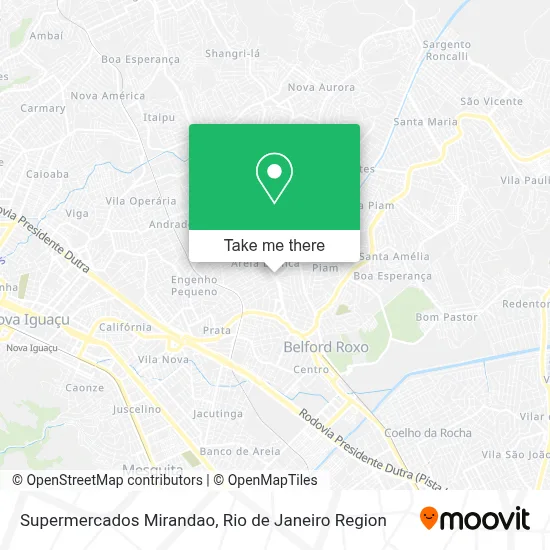 Supermercados Mirandao map
