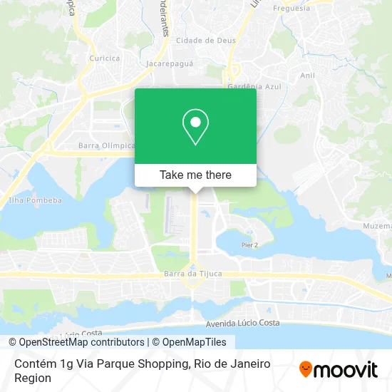 Contém 1g Via Parque Shopping map