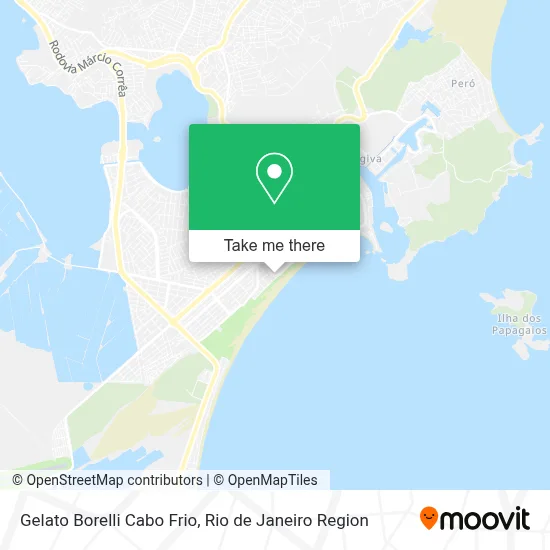 Gelato Borelli Cabo Frio map