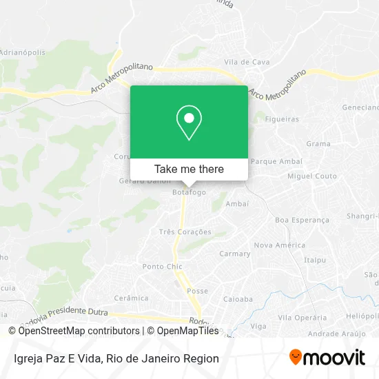 Igreja Paz E Vida map