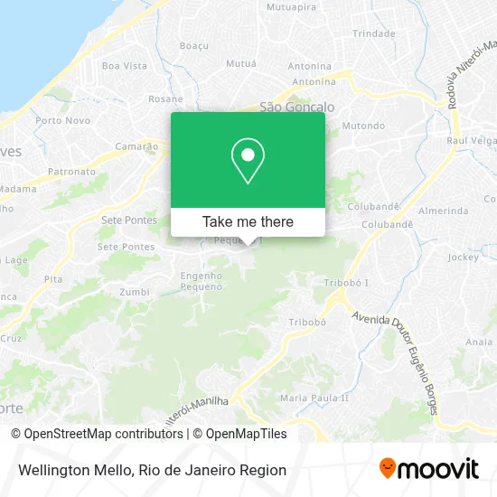Wellington Mello map