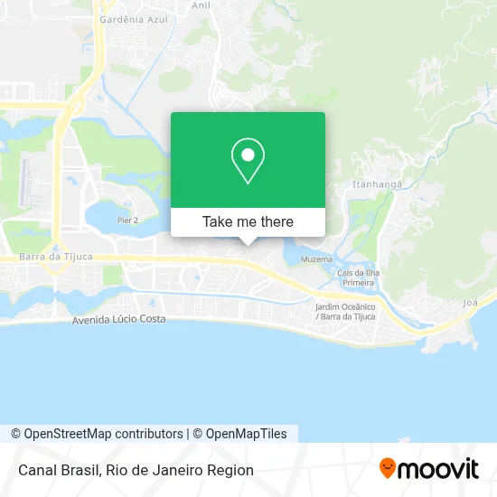 Canal Brasil map