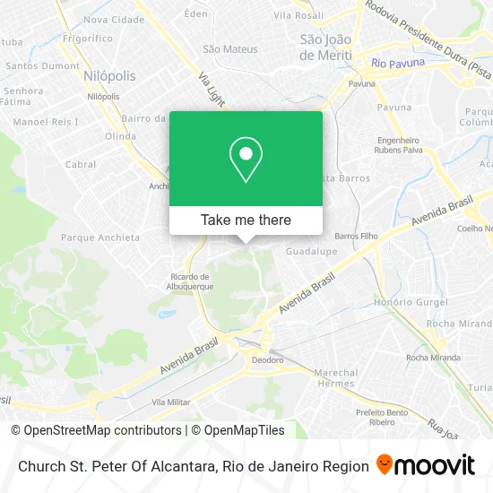 Church St. Peter Of Alcantara map