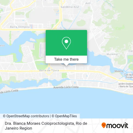 Dra. Bianca Moraes Coloproctologista map