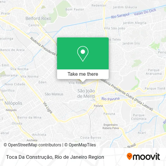 Toca Da Construção map