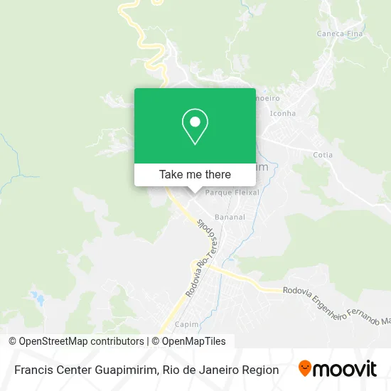 Francis Center Guapimirim map