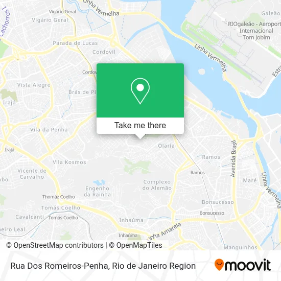 Rua Dos Romeiros-Penha map