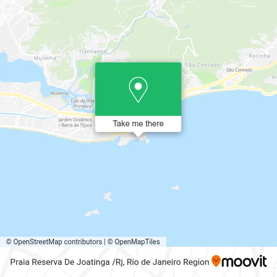 Praia Reserva De Joatinga /Rj map