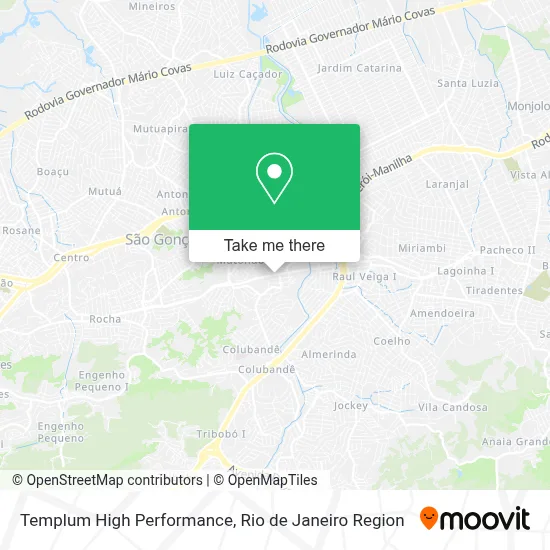 Templum High Performance map