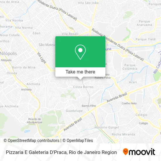 Pizzaria E Galeteria D'Praca map