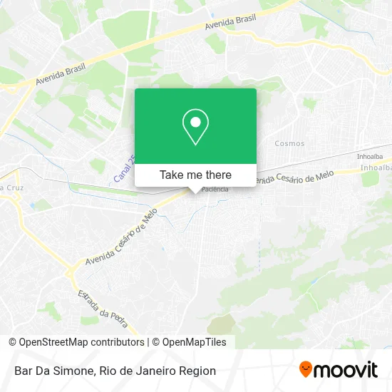 Bar Da Simone map
