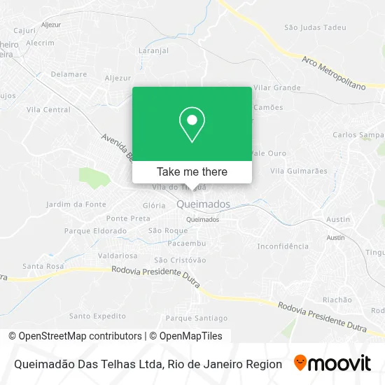 Queimadão Das Telhas Ltda map