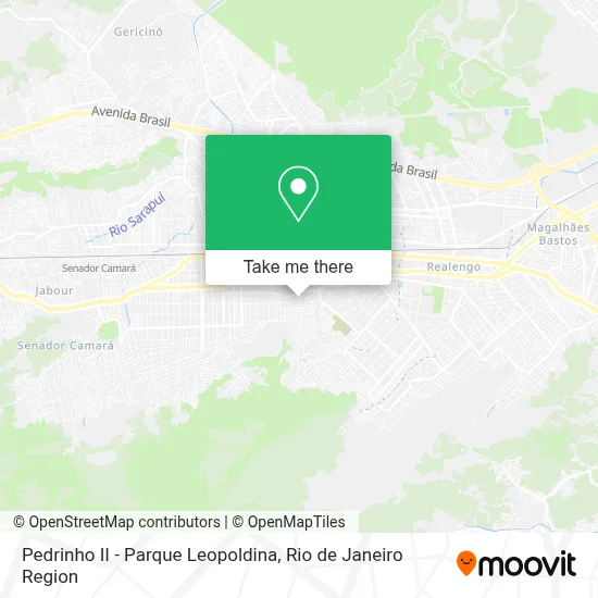 Pedrinho II - Parque Leopoldina map