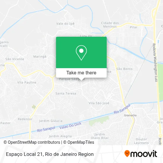 Espaço Local 21 map