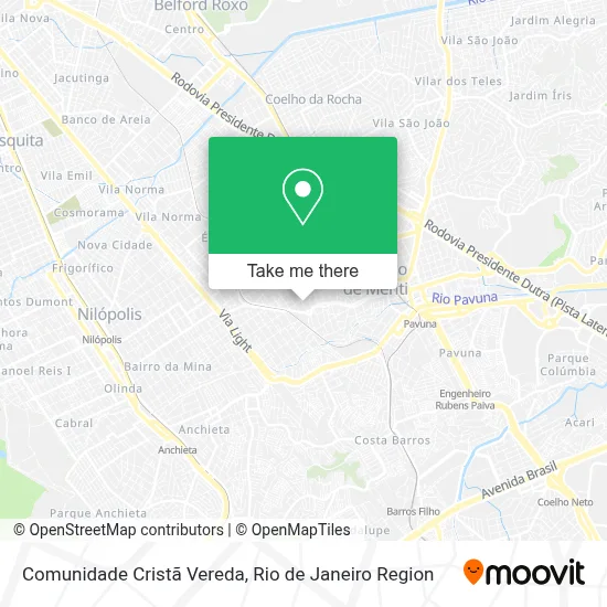 Comunidade Cristã Vereda map