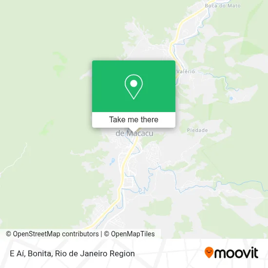 E Aí, Bonita map