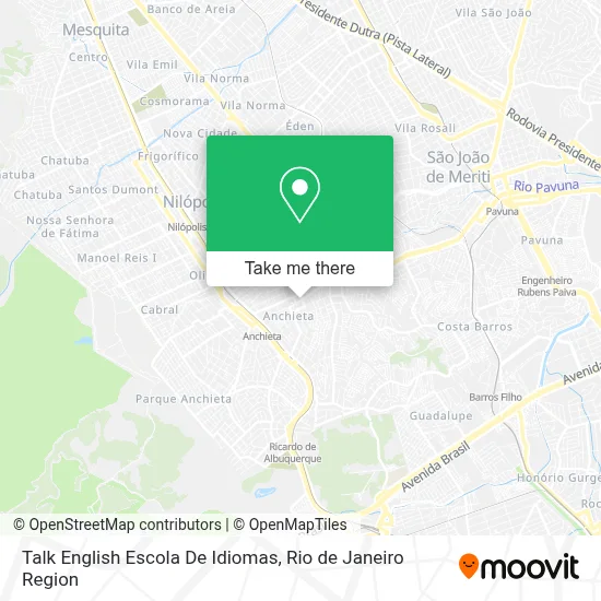 Talk English Escola De Idiomas map
