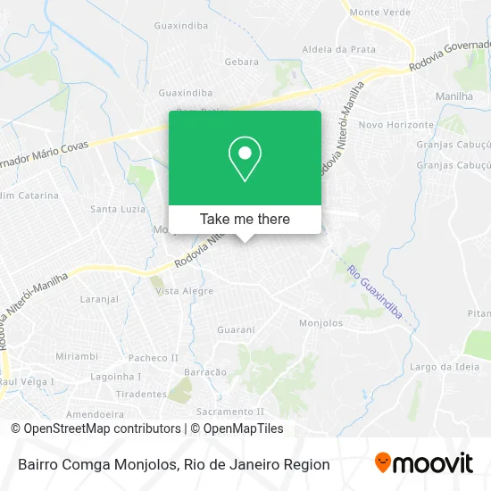 Bairro Comga Monjolos map
