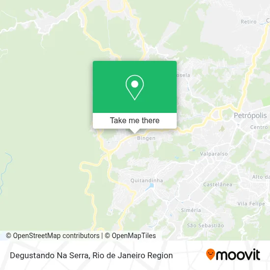 Degustando Na Serra map