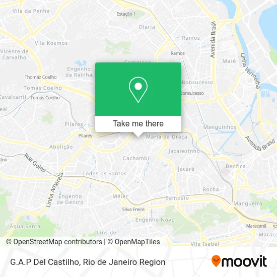 G.A.P Del Castilho map