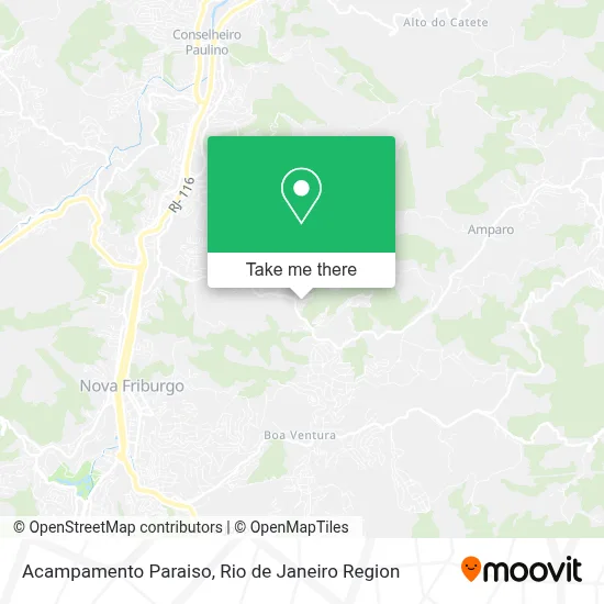 Acampamento Paraiso map